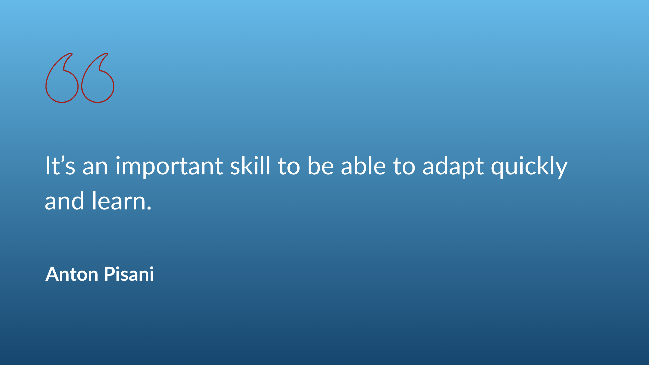 Anton Pisani Quotation